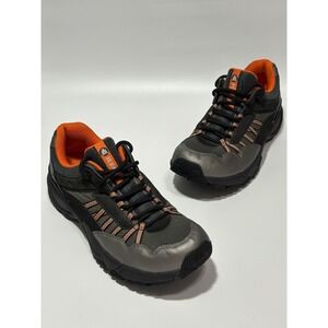 Icebug MR3 BUGrip Mens 10 Grey Black Orange Studded Winter Trail Running Shoes
